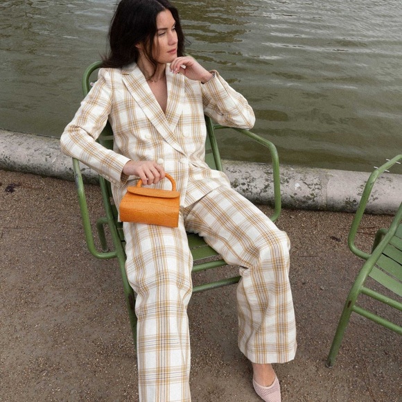 Sezane Pants - 903 NWT Sezane Pantalone Martin Plaid Trouser